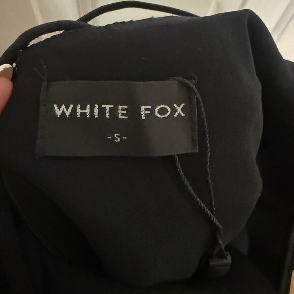 White Fox Come Back Mini Dress Rhinestone Cocktail Black Size Small - Picture 6 of 8